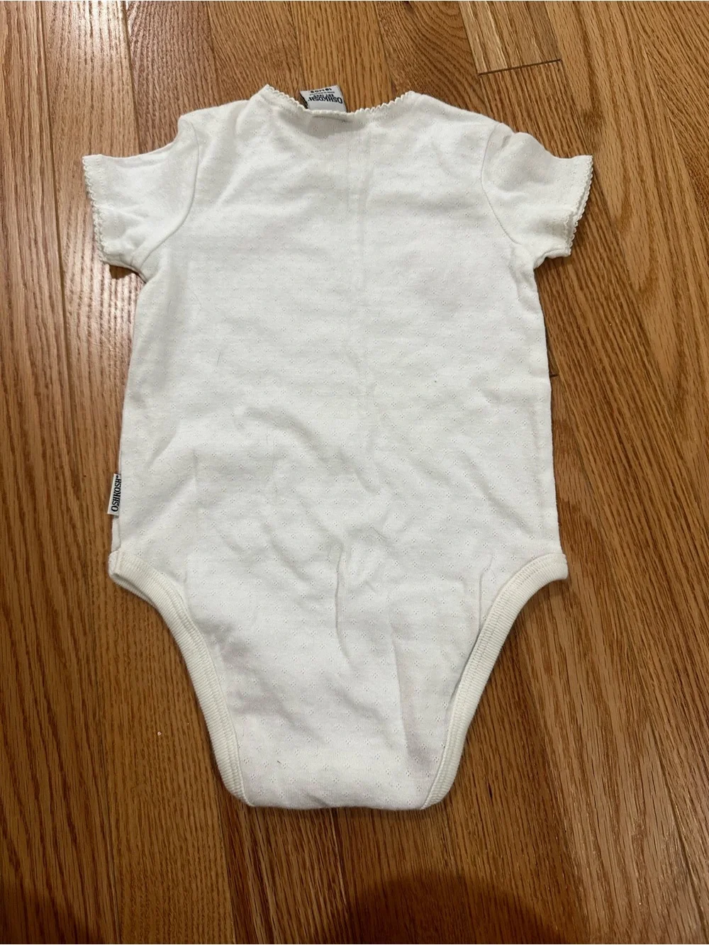OshKosh B'gosh Cream Short-Sleeve Baby Bodysuit